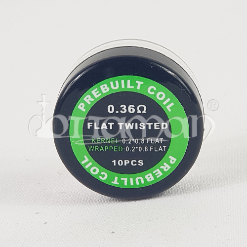 Twisted Flat Coil Prebuilt 10 Stk. | 0,36Ohm