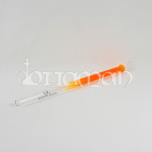 Glas Mundstück Orange - 42cm