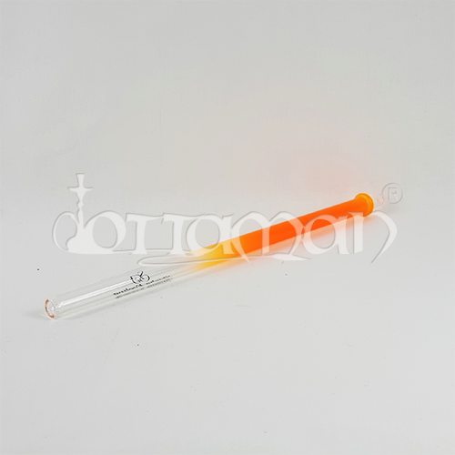 Glas Mundstück Orange - 42cm