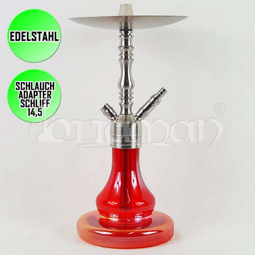 Chill Edelstahl Shisha - Rot - 40cm