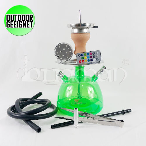 Caesar Ufo Acryl Shisha | Grün | 23cm