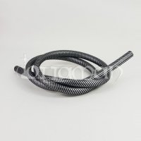 Silikonschlauch Carbon Silber | 1,5m