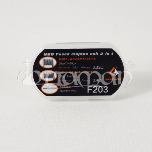 Geekvape N80 Fused Clapton Coil Prebuilt 4/4 Stk. | 0,35 | 0,4 Ohm