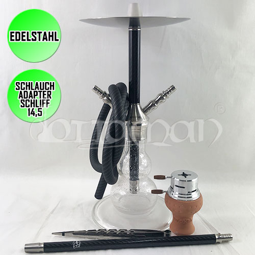 Smokah Shisha Codex Carbon Glow Blue Shisha - 41cm