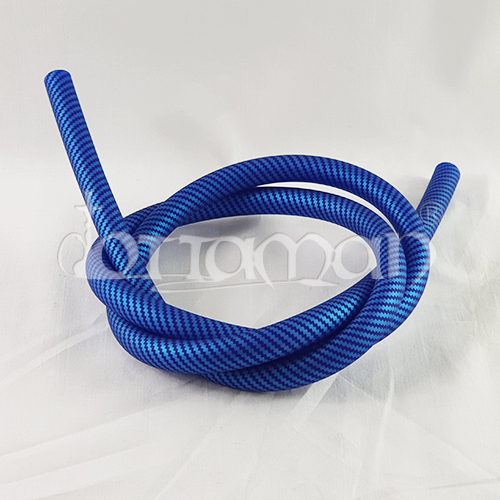 Silikonschlauch Carbon Blau - 1,5m