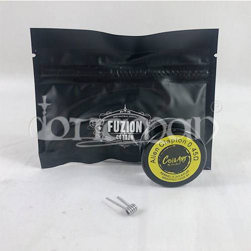 Builders finest Alien Clapton Coil Prebuilt 5 Stk. mit Watte | 0,45Ohm