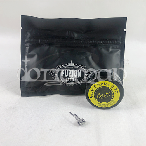 Builders finest Super Clapton Coil Prebuilt 5 Stk. mit Watte | 0,7Ohm