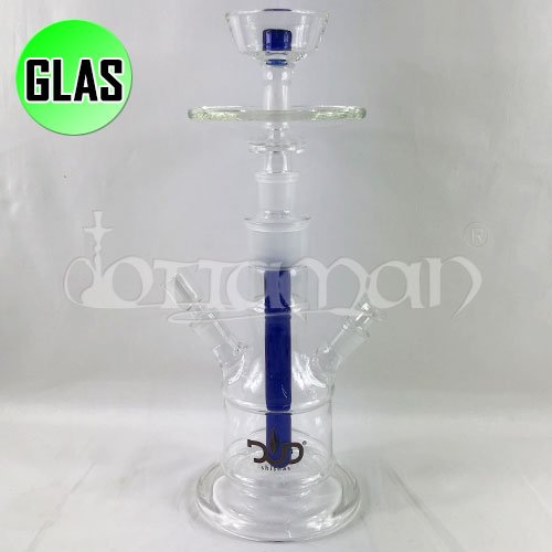 DUD Firestarter Blau Glass Shisha | 43cm