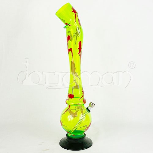 Acryl Bong | Neongrün Lady | 39cm